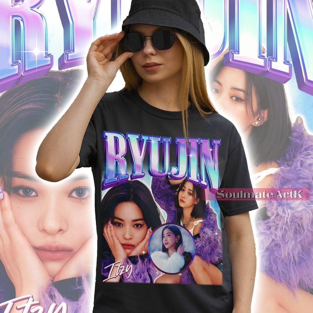Retro Itzy Ryujin Vuitino Shirt